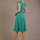 Burghfield Fold-Over Collar A-Line Dress