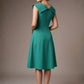 Burghfield Fold-Over Collar A-Line Dress
