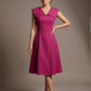 Burghfield Fold-Over Collar A-Line Dress