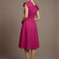 Burghfield Fold-Over Collar A-Line Dress