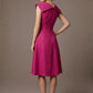 Burghfield Fold-Over Collar A-Line Dress