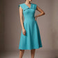 Burghfield Fold-Over Collar A-Line Dress