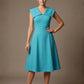 Burghfield Fold-Over Collar A-Line Dress