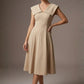 Burghfield Fold-Over Collar A-Line Dress
