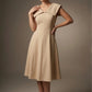 Burghfield Fold-Over Collar A-Line Dress