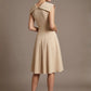 Burghfield Fold-Over Collar A-Line Dress
