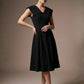 Burghfield Fold-Over Collar A-Line Dress
