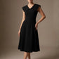 Burghfield Fold-Over Collar A-Line Dress