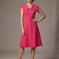 Burghfield Fold-Over Collar A-Line Dress
