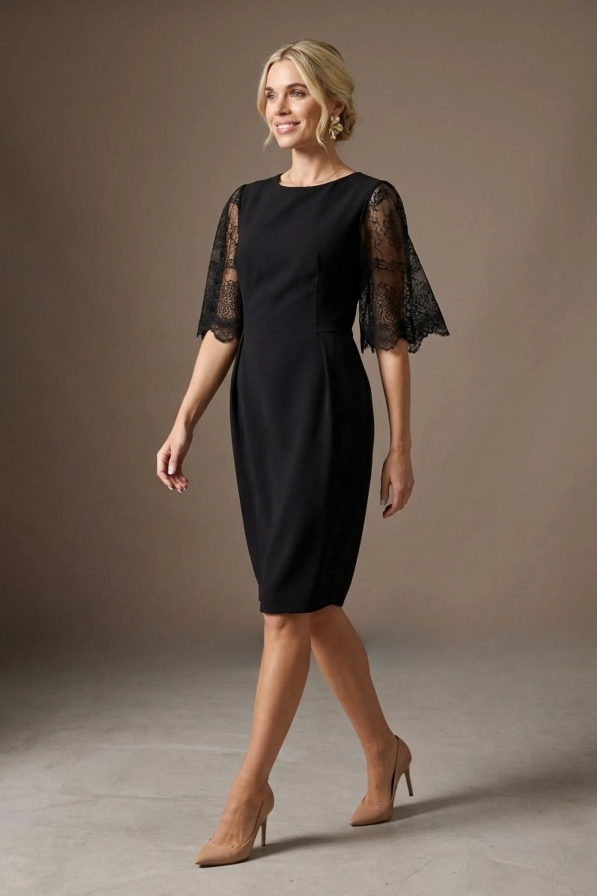 Lovelock French Lace Sleeve Dress – Diva Catwalk, image 5