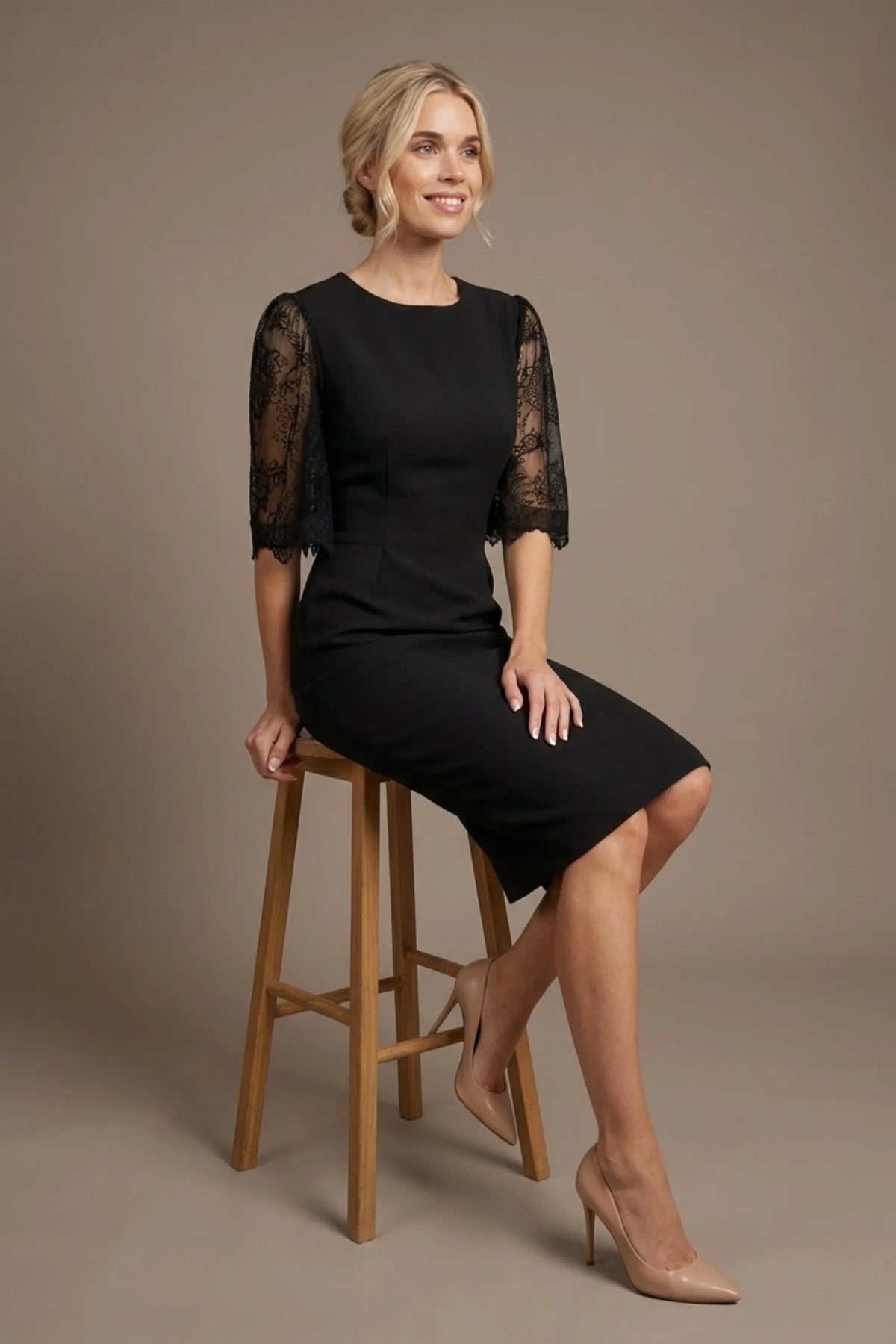 Lovelock French Lace Sleeve Dress – Diva Catwalk, image 15