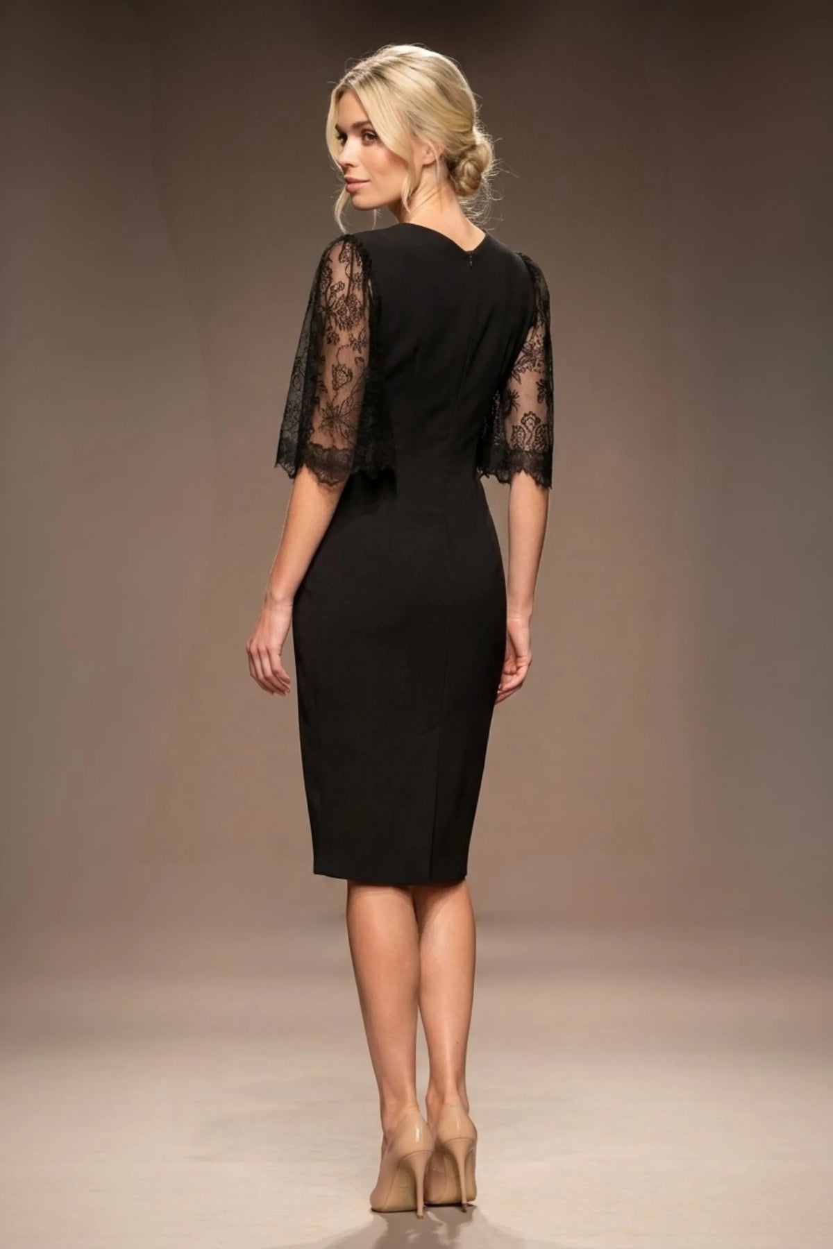 Lovelock French Lace Sleeve Dress