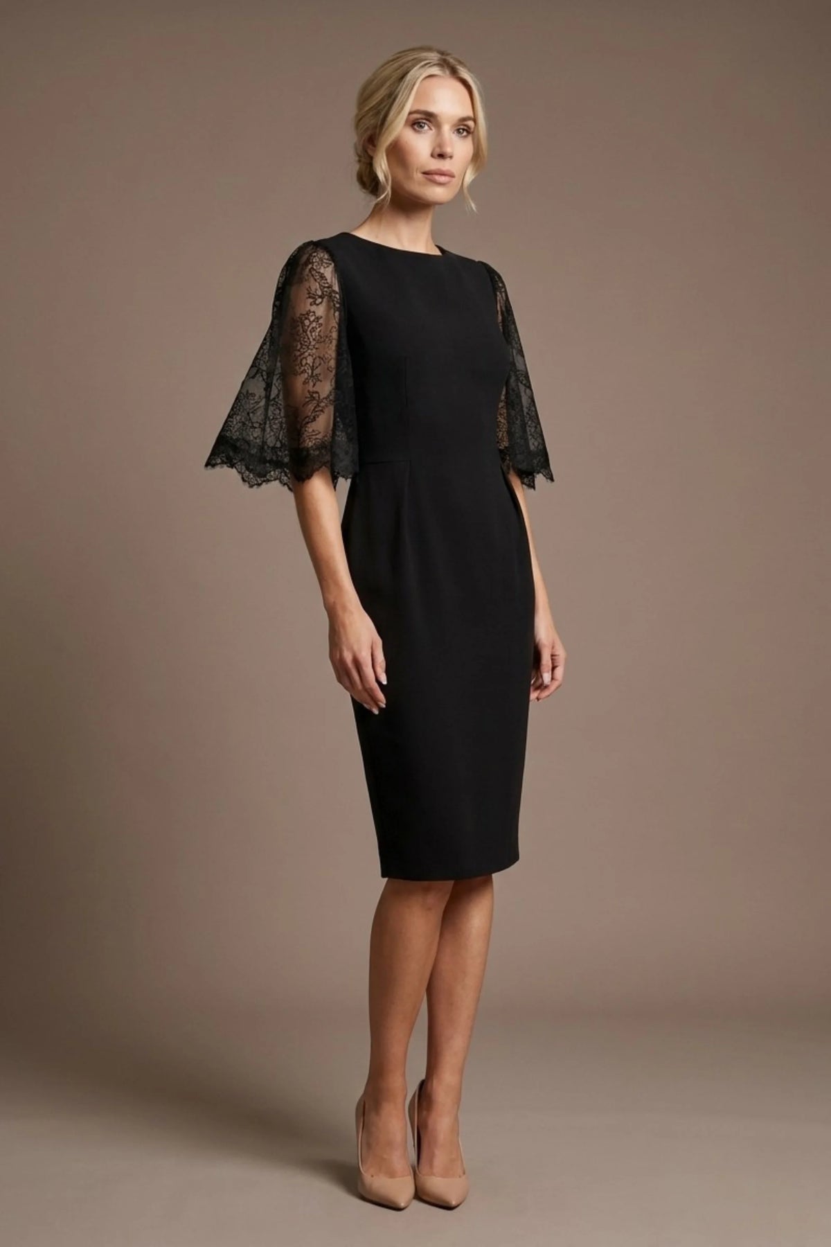 Lovelock French Lace Sleeve Dress – Diva Catwalk, image 4
