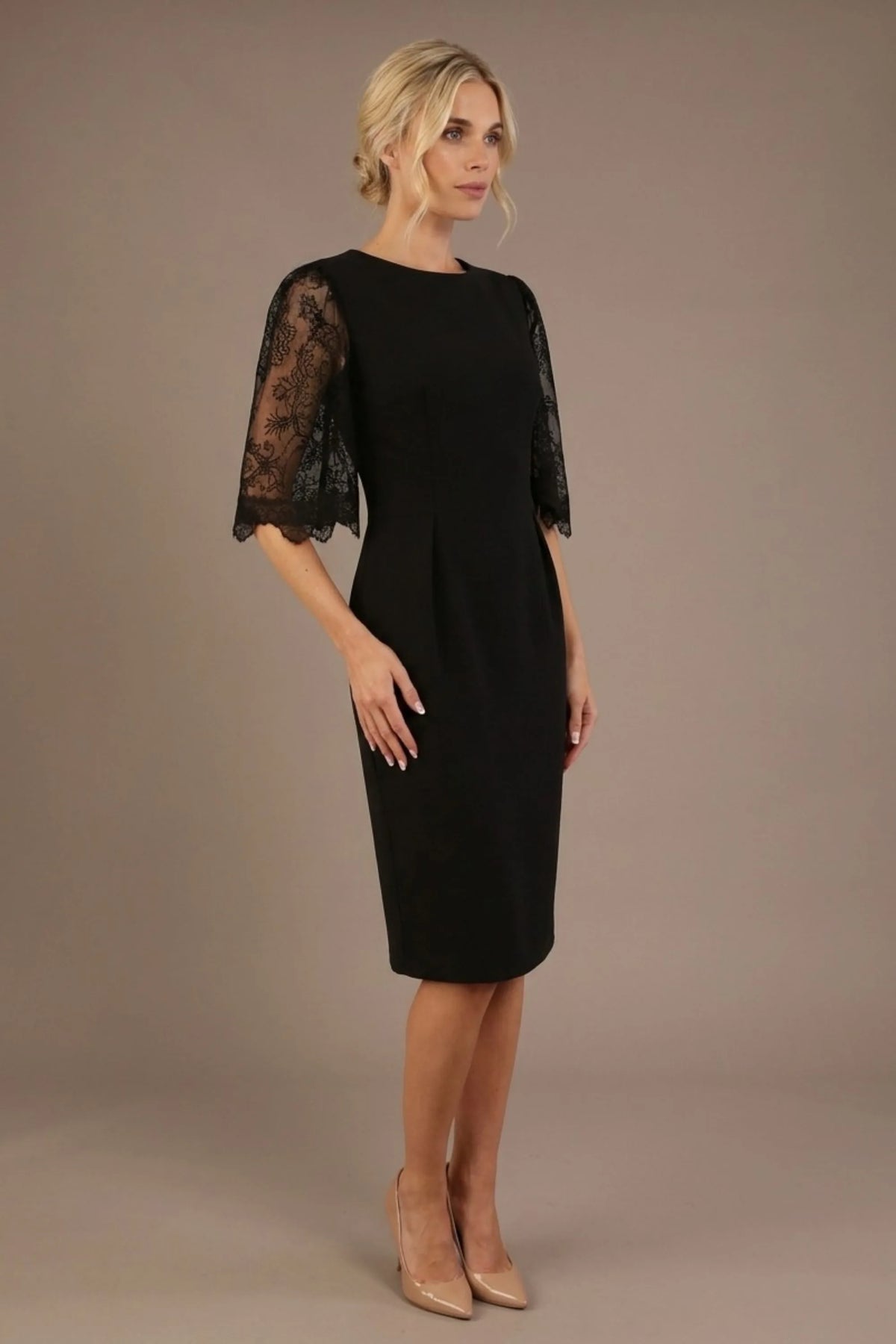 Lovelock French Lace Sleeve Dress – Diva Catwalk, image 7