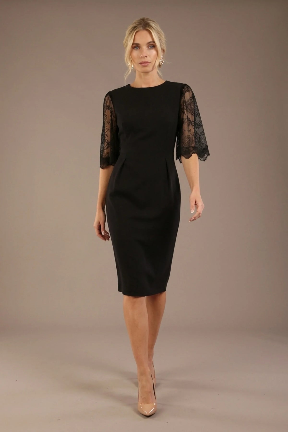 Lovelock French Lace Sleeve Dress – Diva Catwalk, image 9