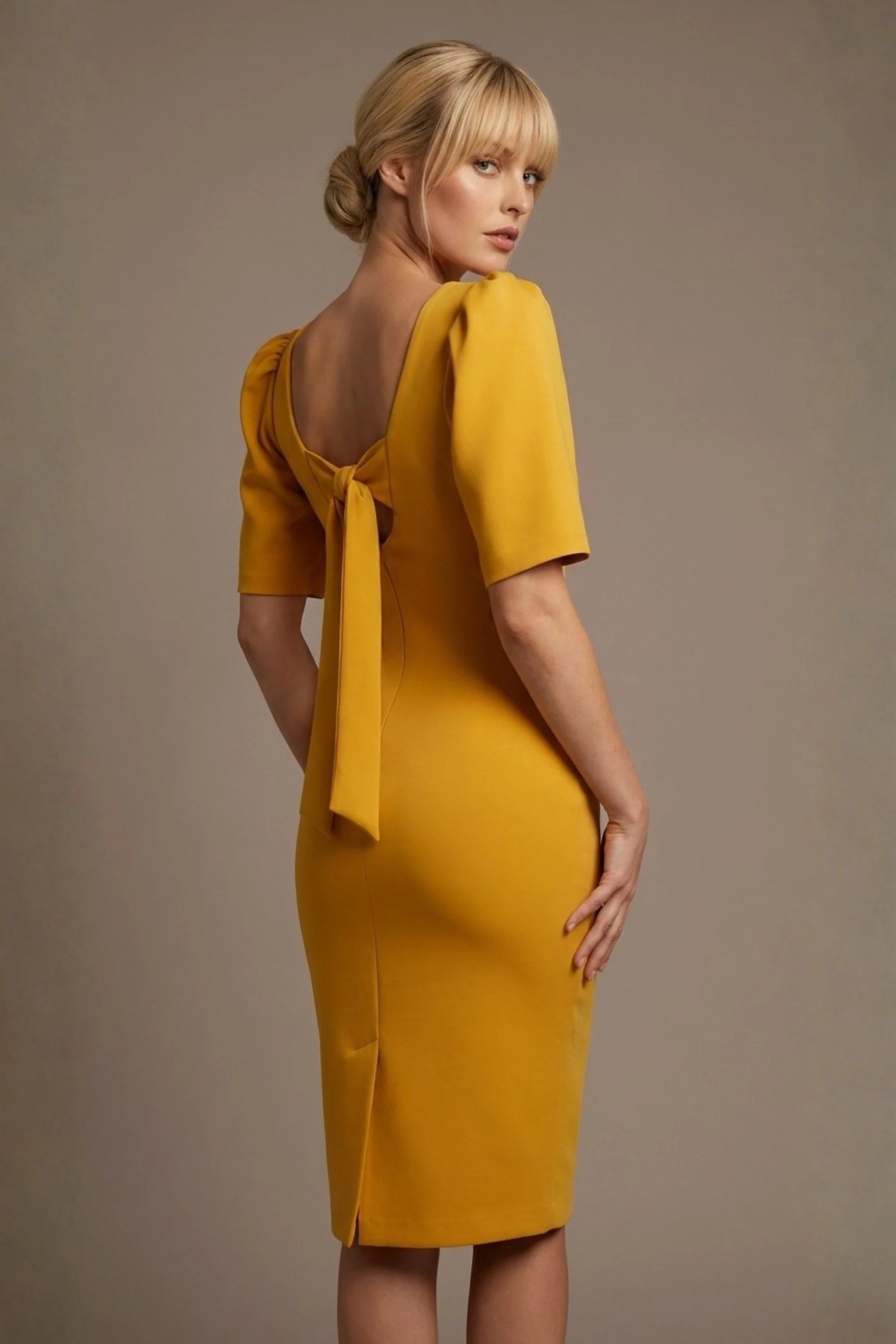Leiston Open-Back Pencil Dress