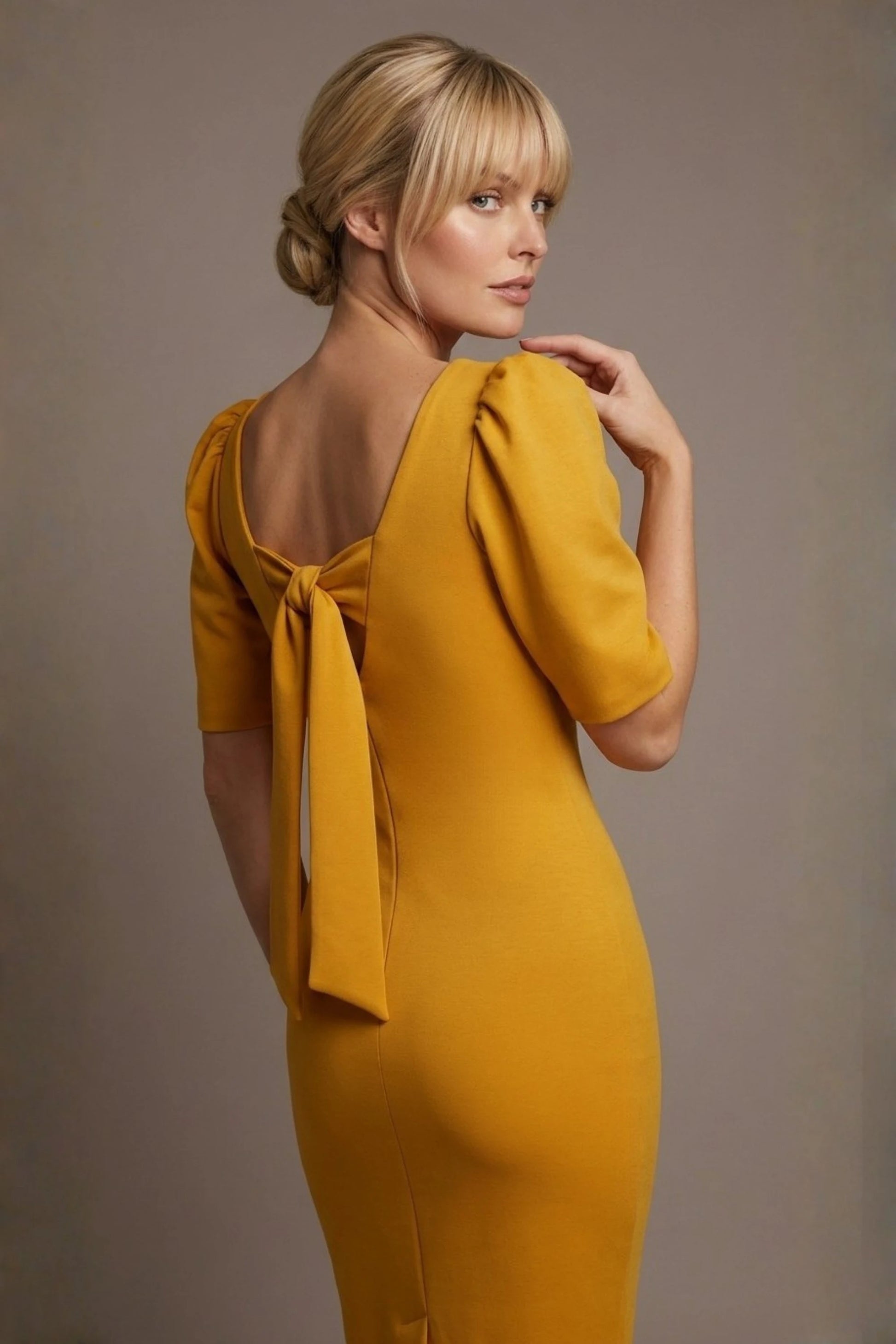 Leiston Open-Back Pencil Dress