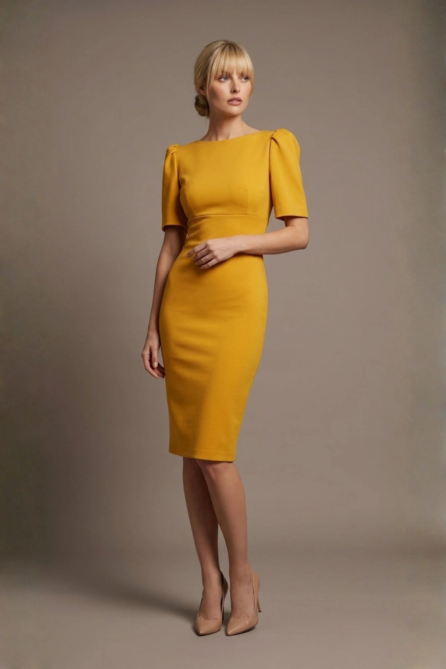 Leiston Open-Back Pencil Dress