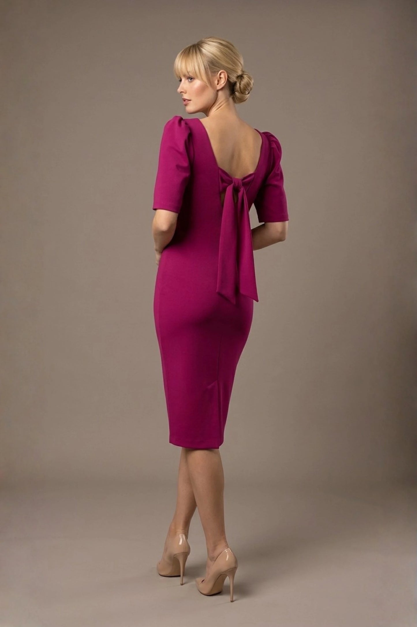 Leiston Open-Back Pencil Dress