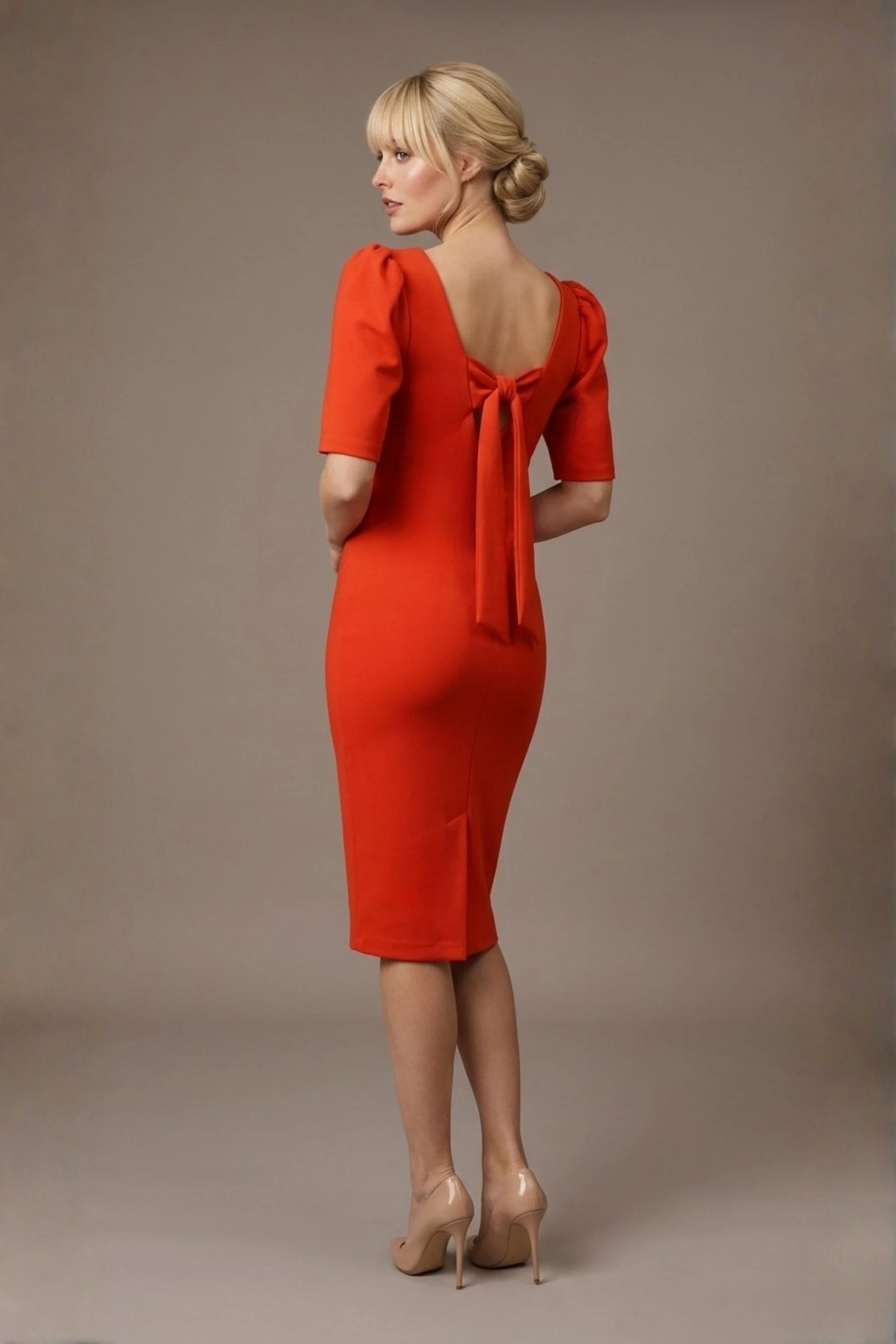 Leiston Open-Back Pencil Dress