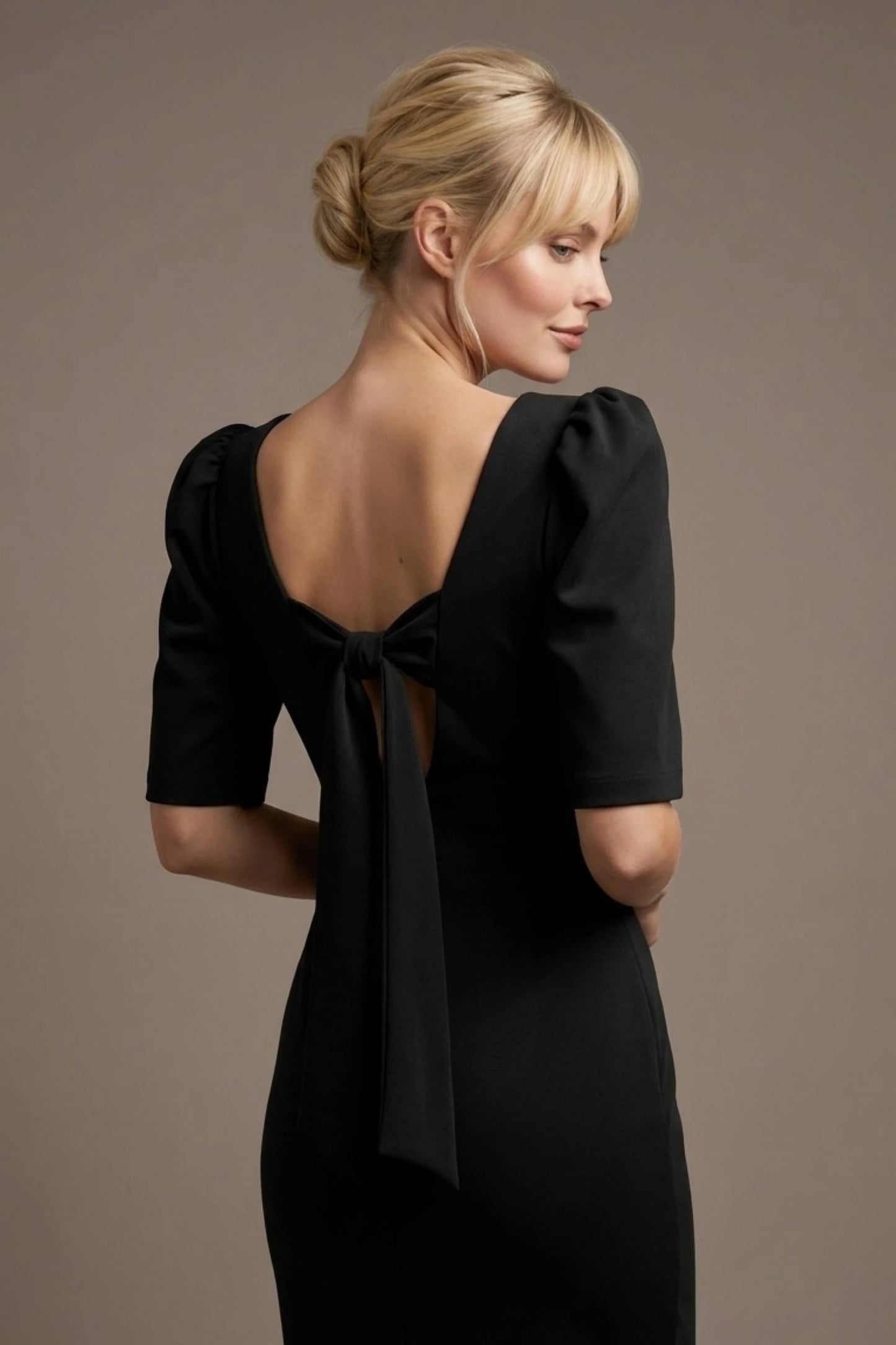 Leiston Open-Back Pencil Dress