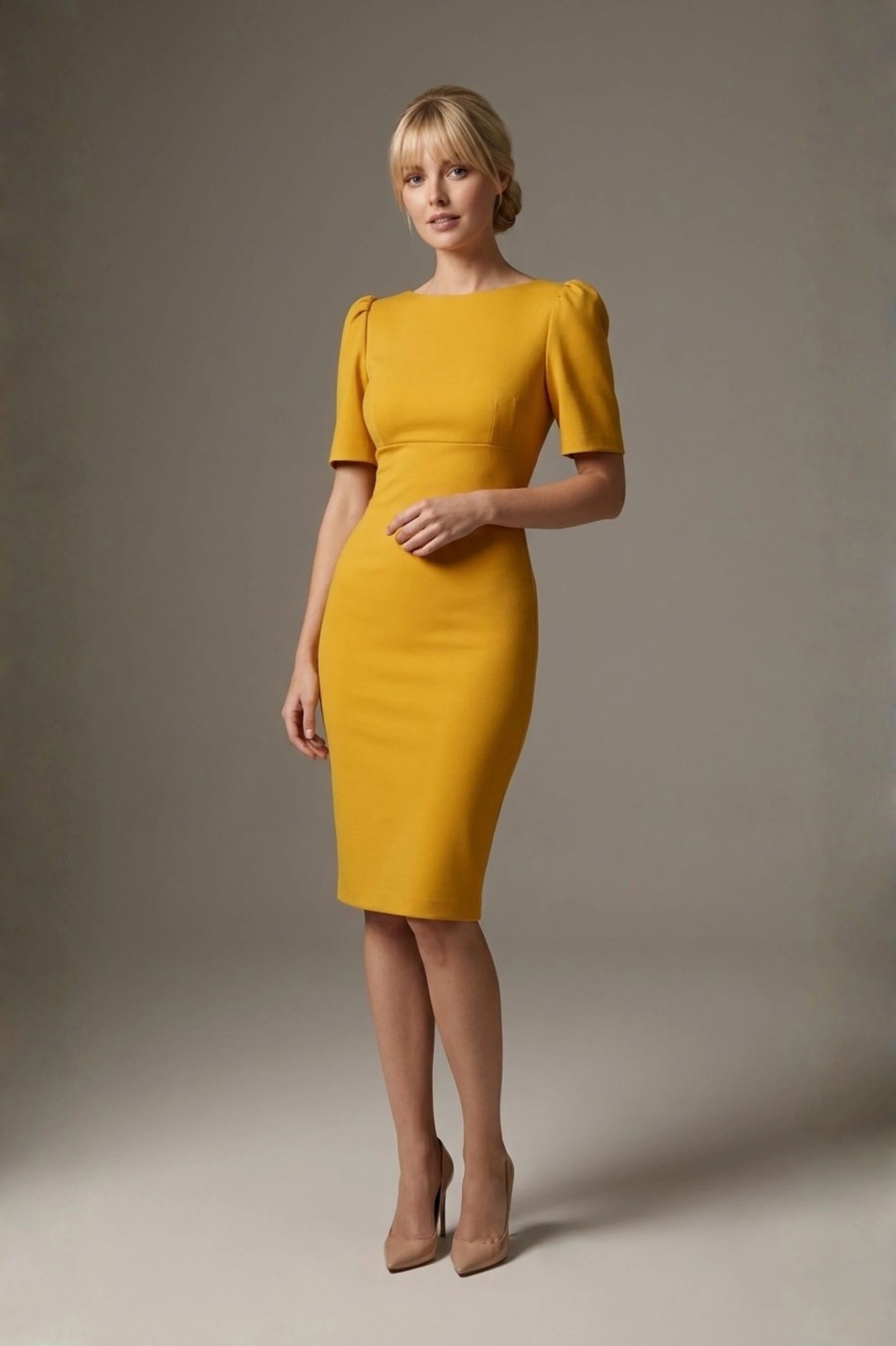 Leiston Open-Back Pencil Dress