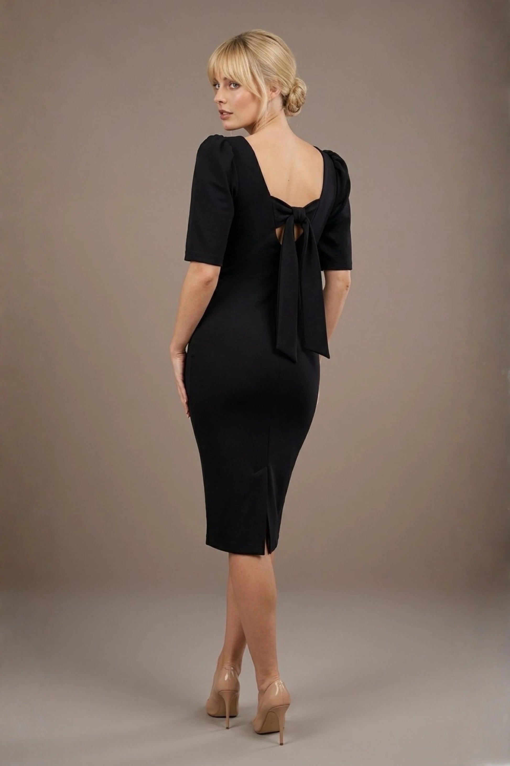 Leiston Open-Back Pencil Dress