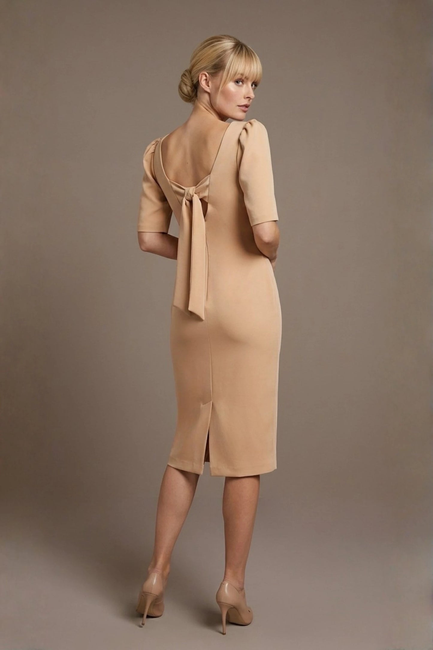 Leiston Open-Back Pencil Dress