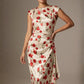 Thame Asymmetric Satin Cascade Dress