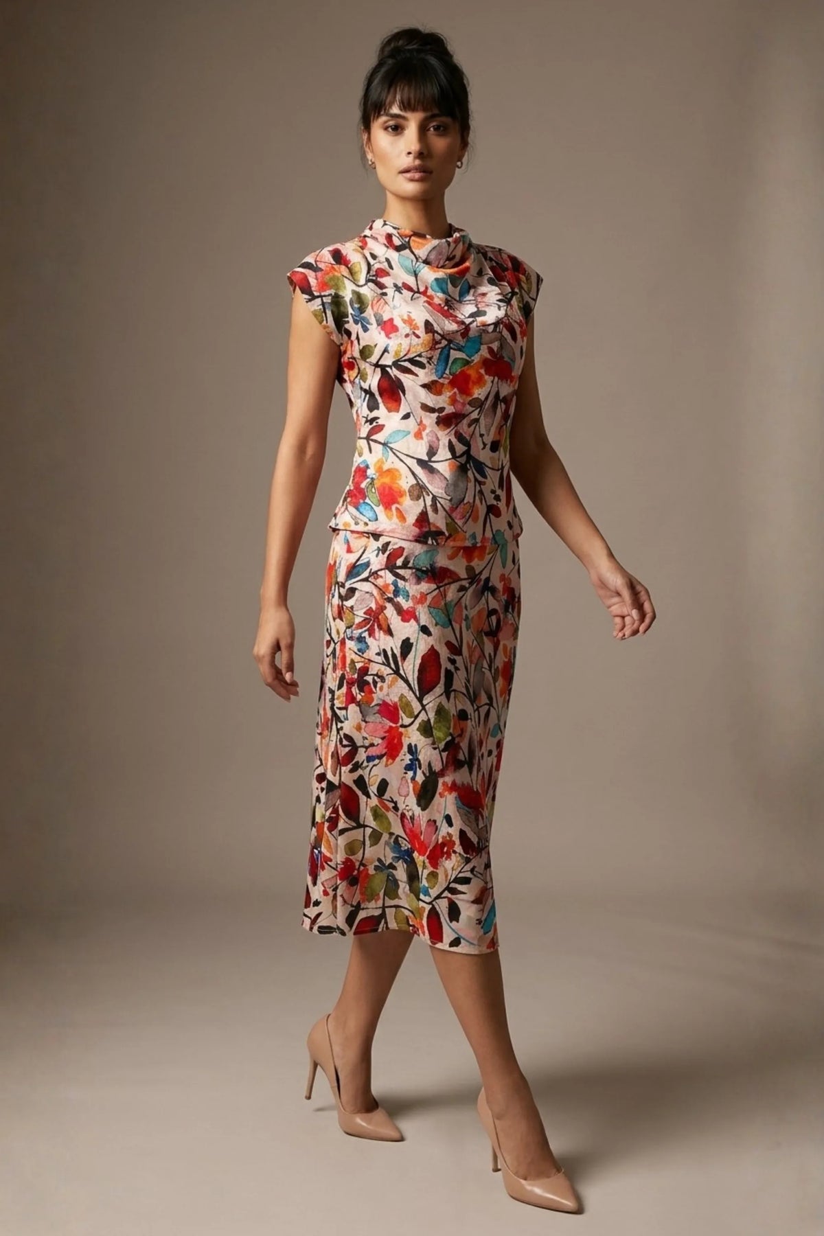 Arundel Cowl Neck & Swing Skirt Co-ord – Diva Catwalk, image 11
