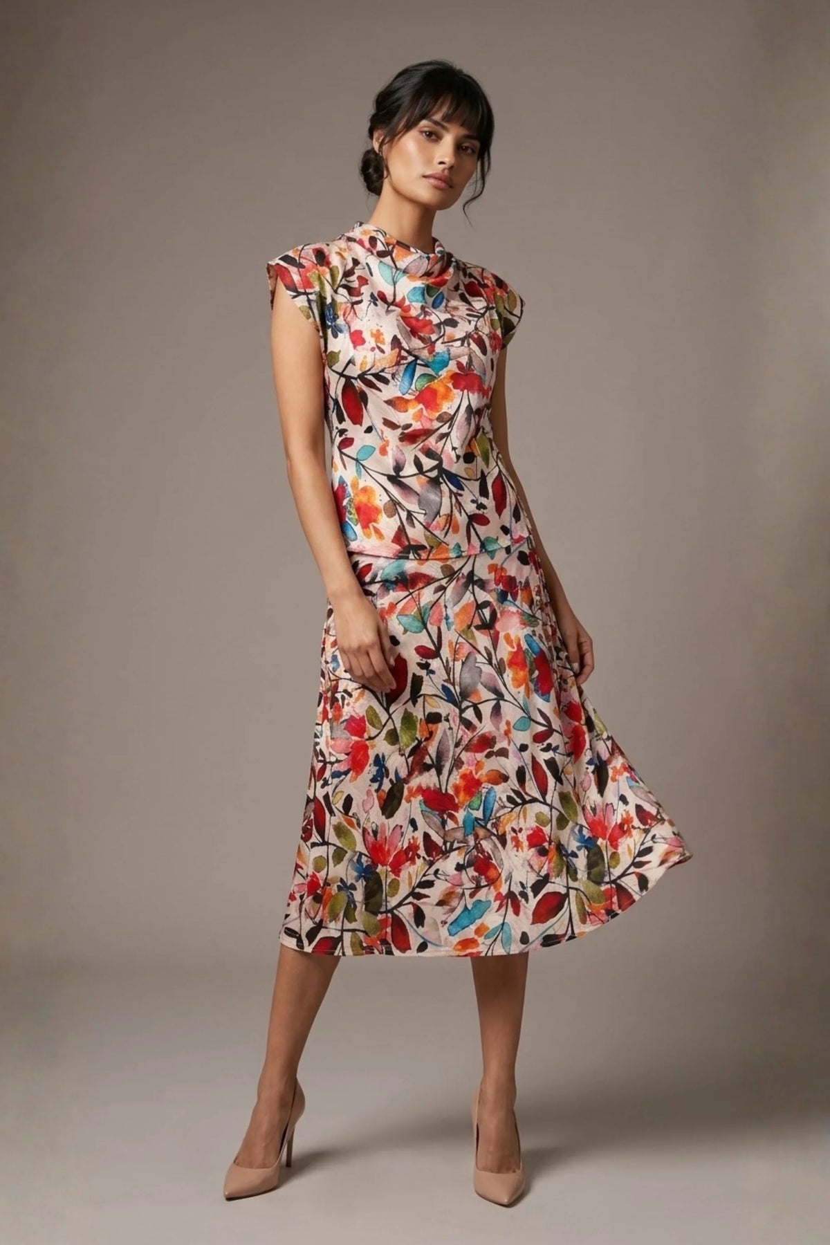 Arundel Cowl Neck & Swing Skirt Co-ord – Diva Catwalk, image 13