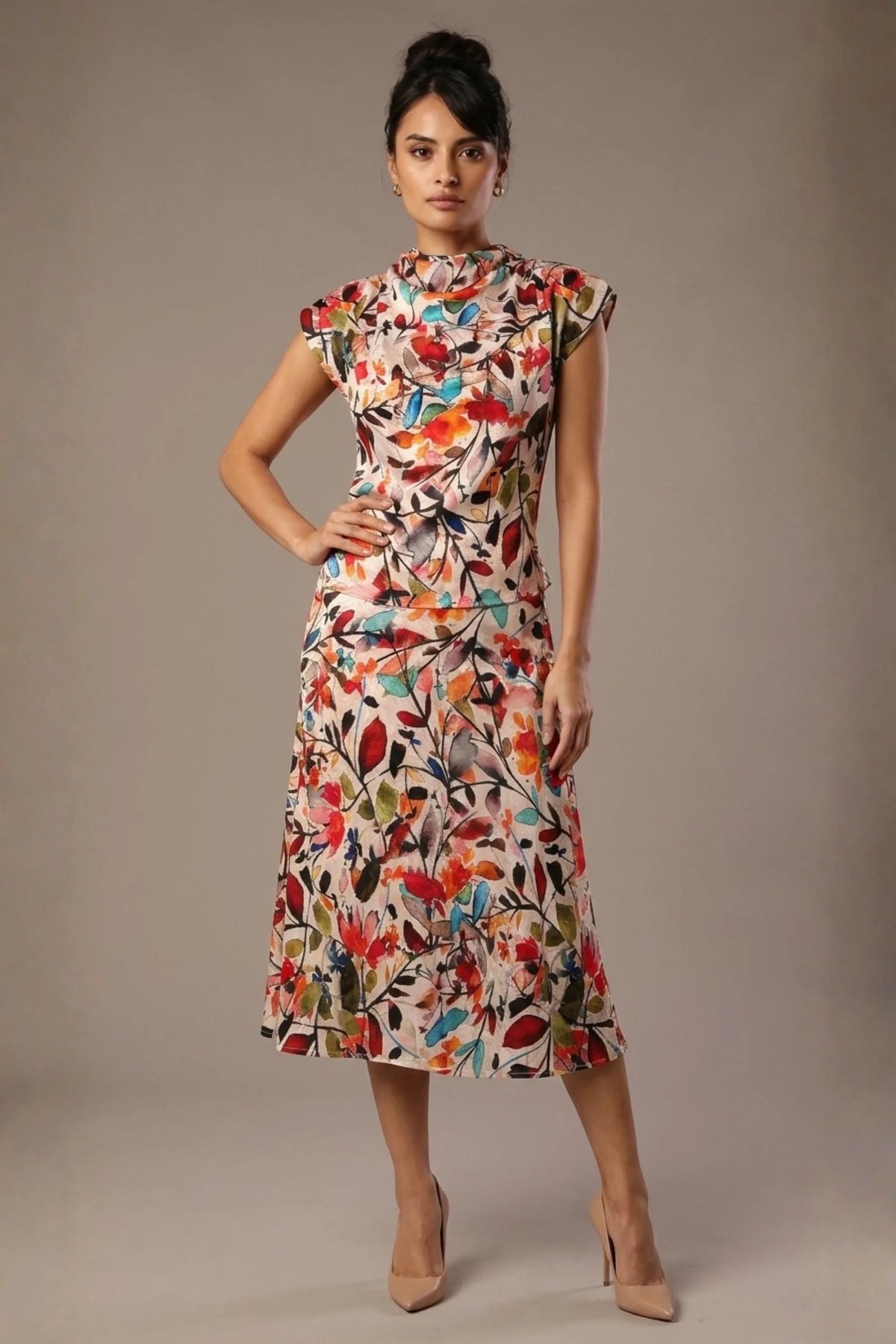 Arundel Cowl Neck & Swing Skirt Co-ord – Diva Catwalk, image 4