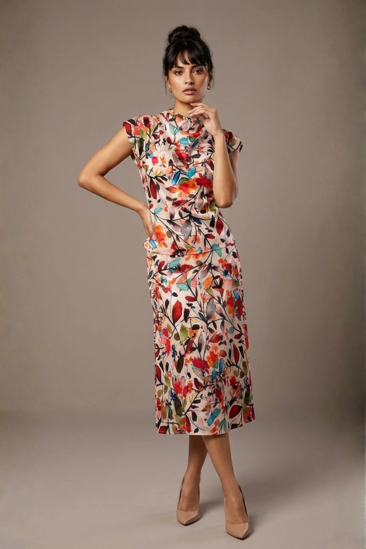 Arundel Cowl Neck & Swing Skirt Co-ord – Diva Catwalk, image 5