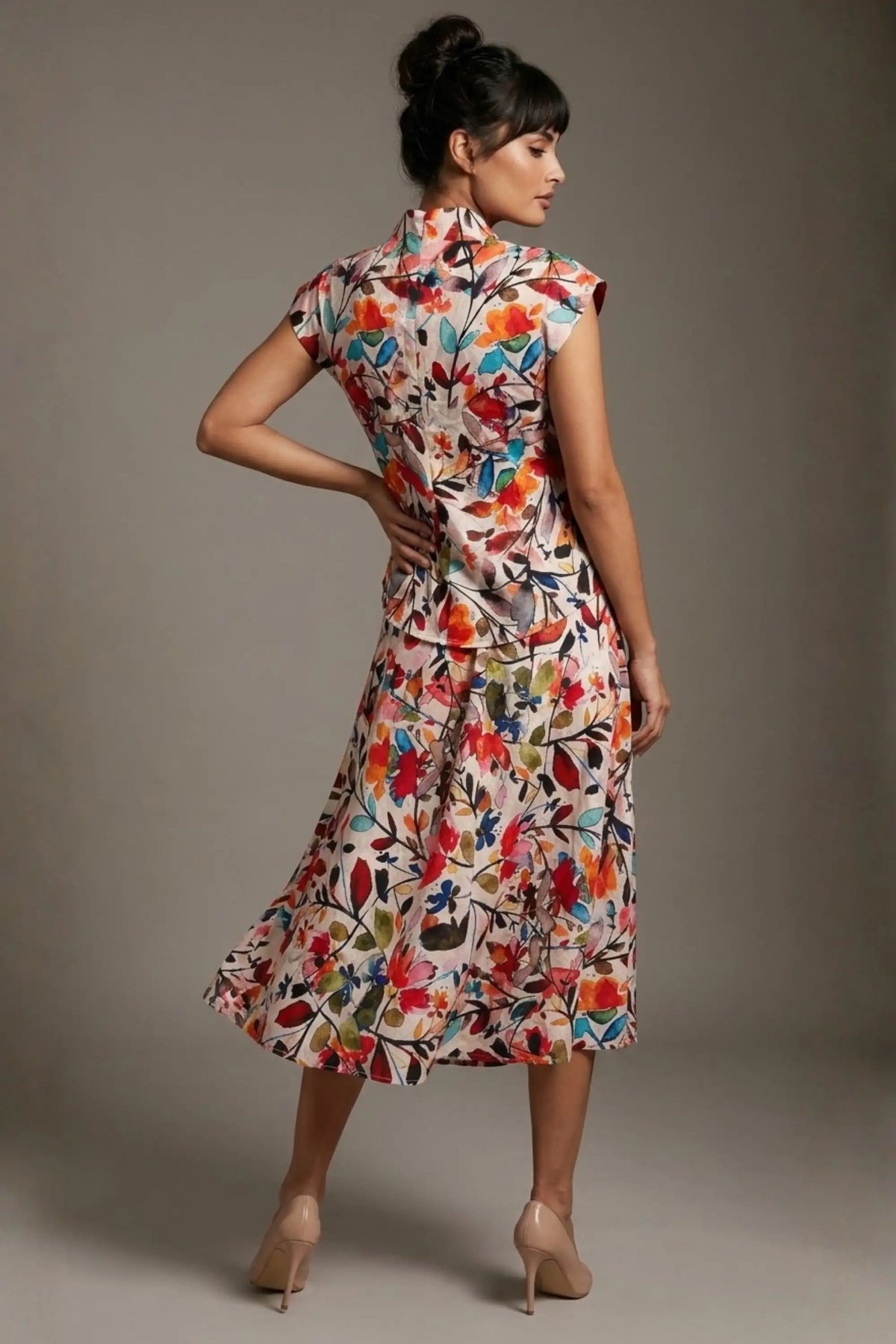 Arundel Cowl Neck & Swing Skirt Co-ord – Diva Catwalk, image 2