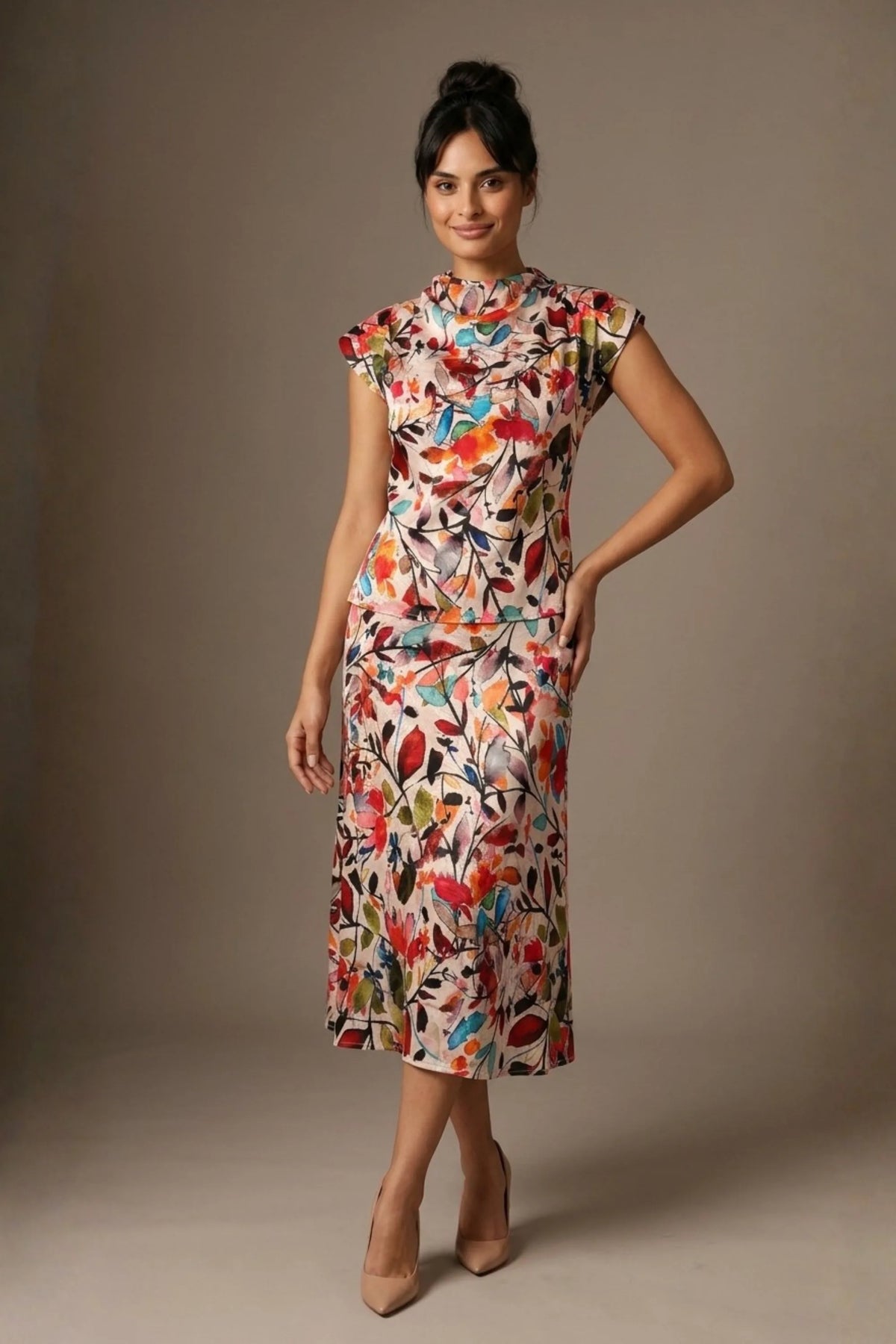 Arundel Cowl Neck & Swing Skirt Co-ord – Diva Catwalk, image 6