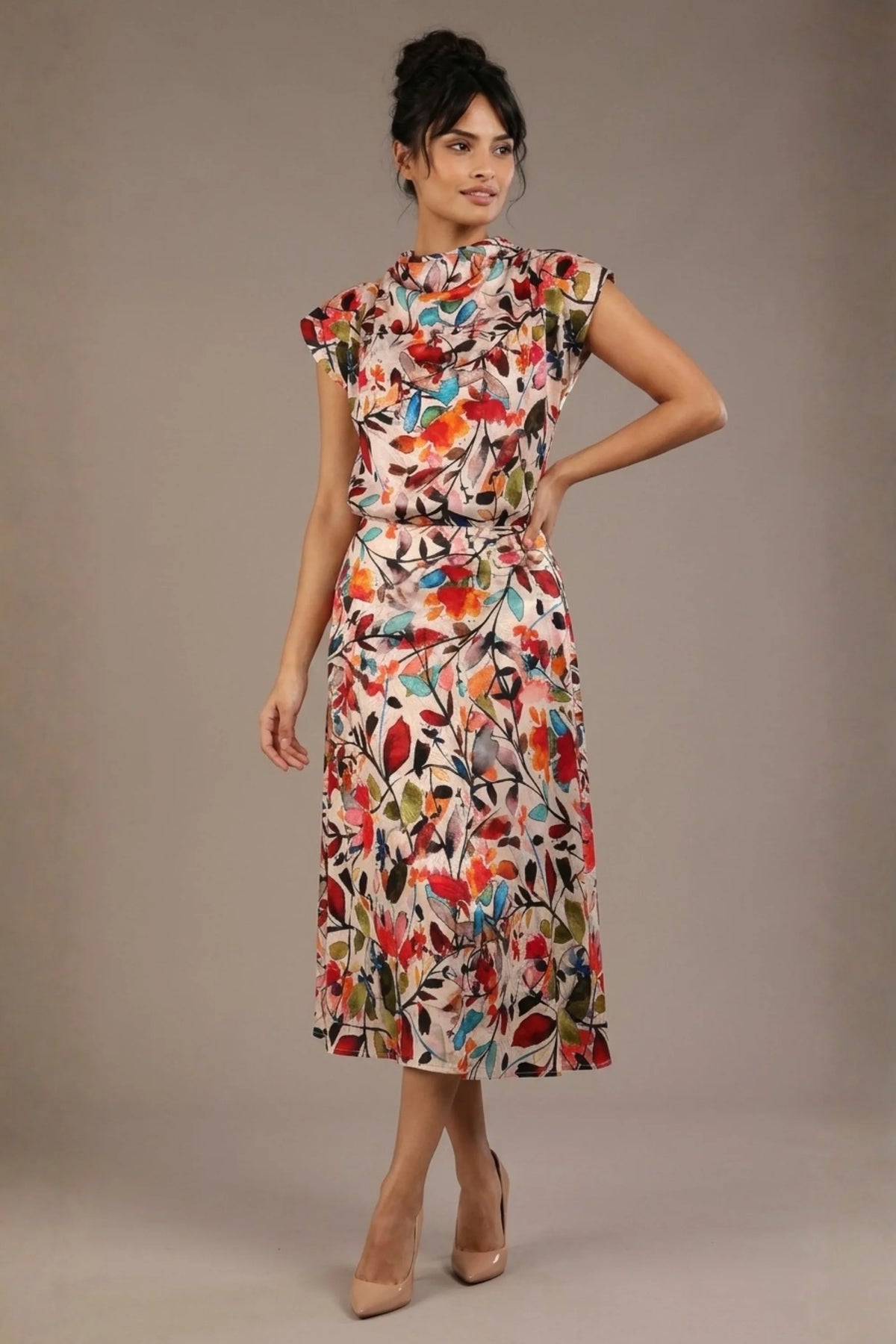 Arundel Cowl Neck & Swing Skirt Co-ord – Diva Catwalk, image 7