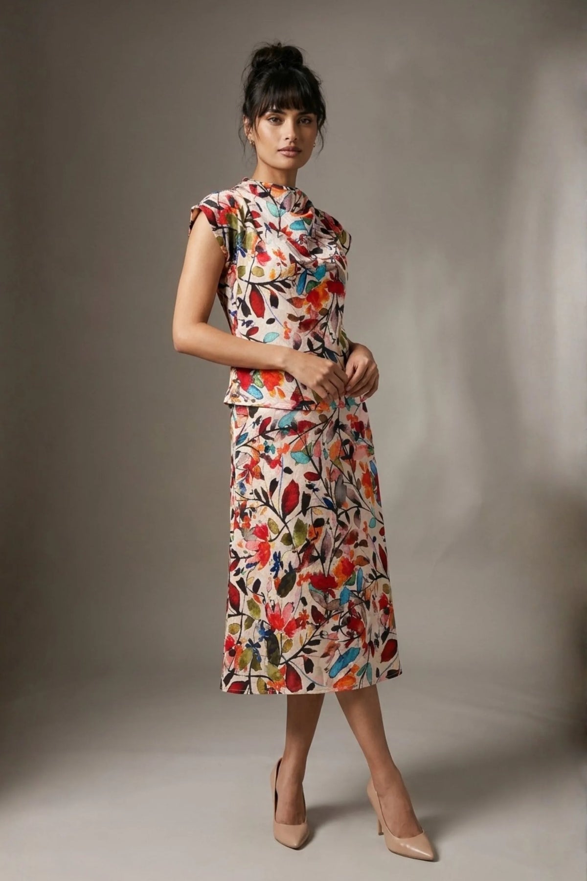 Arundel Cowl Neck & Swing Skirt Co-ord – Diva Catwalk, image 8