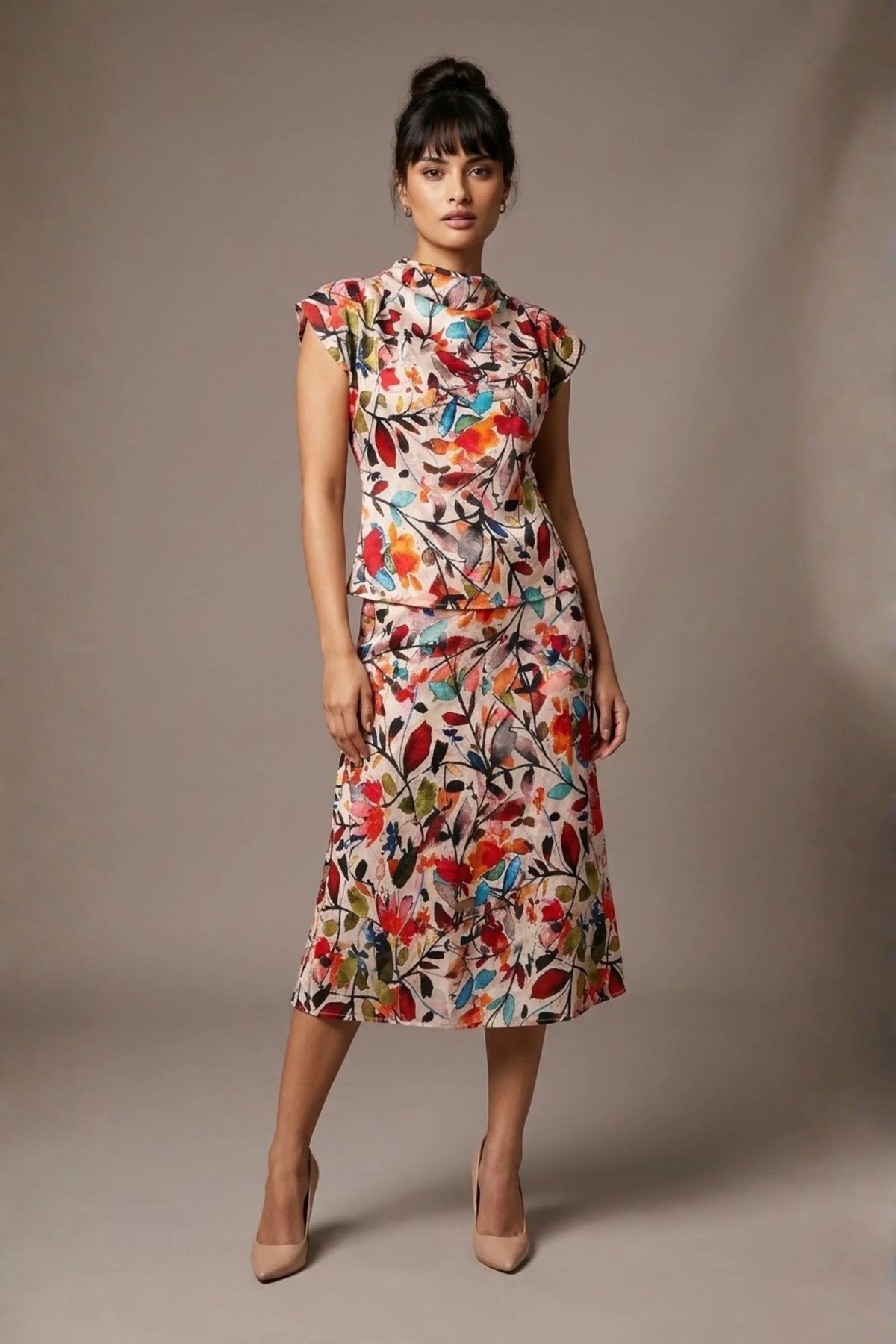 Arundel Cowl Neck & Swing Skirt Co-ord – Diva Catwalk, image 9