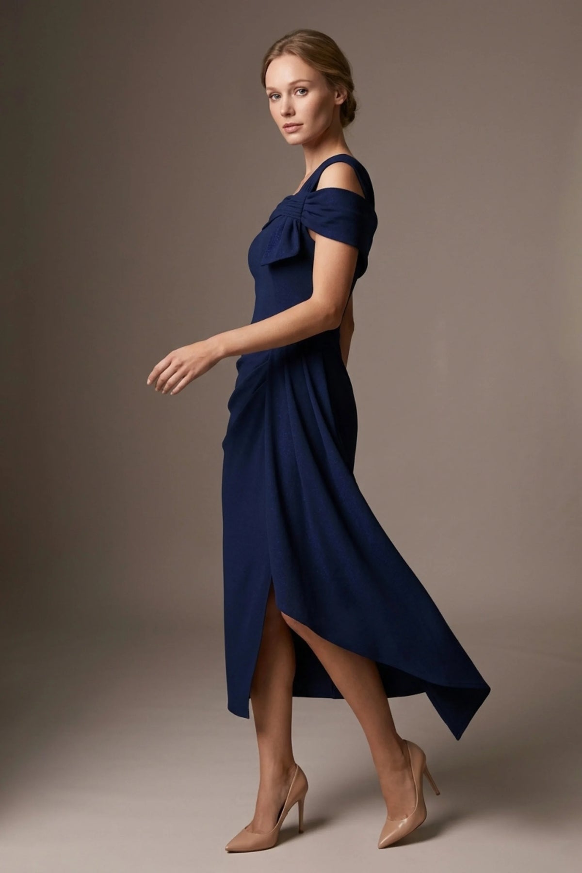 Olina Sculptural Off-The-Shoulder Drape Dress – Diva Catwalk, image 60