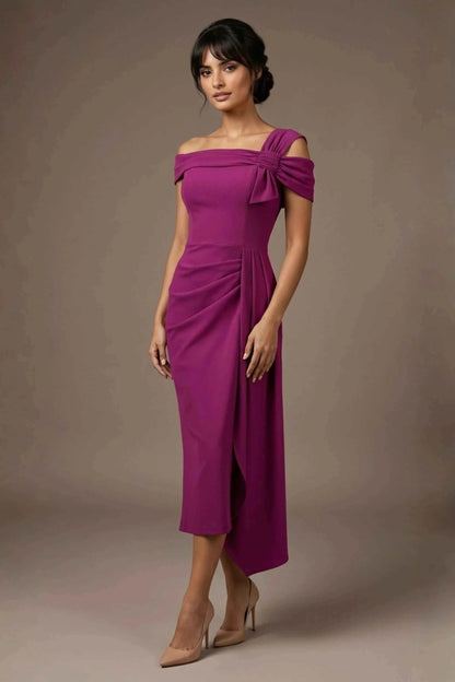 Olina Maxi Skirt - Vegas Off-The-Shoulder Drape Dress