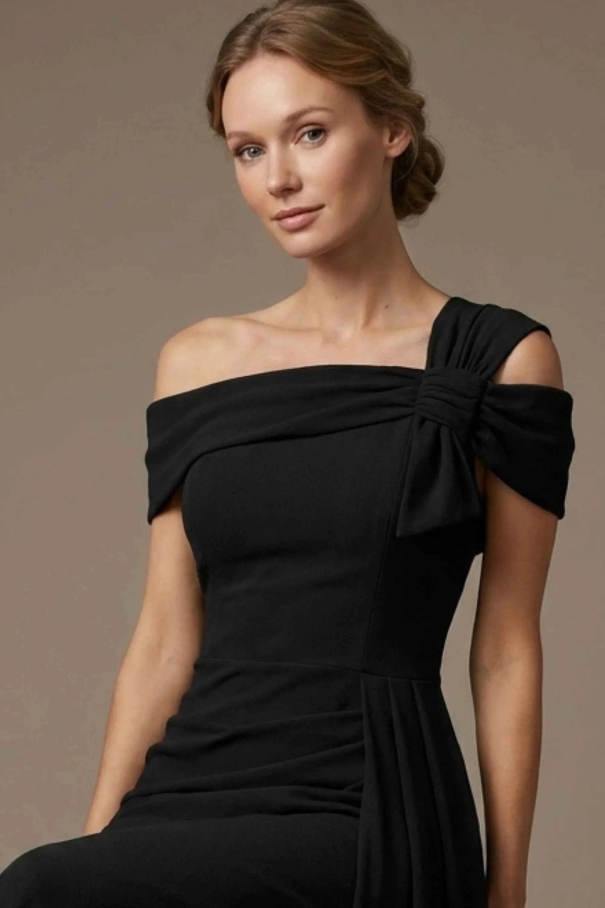 Olina Maxi Skirt - Vegas Off-The-Shoulder Drape Dress