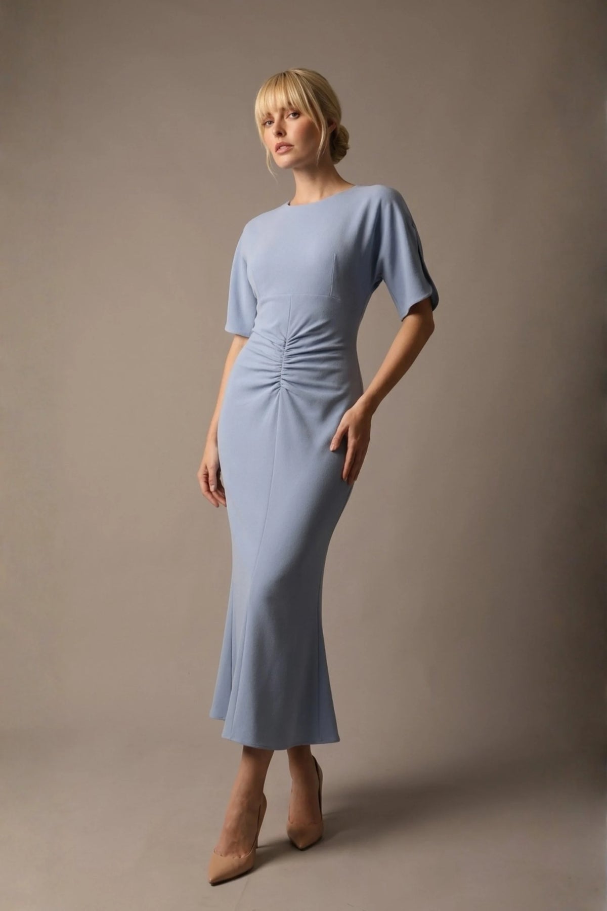 Cleopatra Ruched Midaxi Dress – Diva Catwalk, image 5