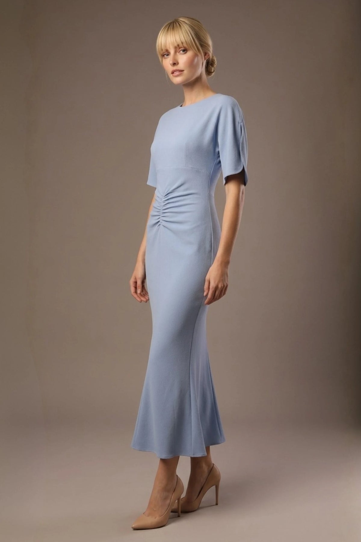 Cleopatra Ruched Midaxi Dress – Diva Catwalk, image 1