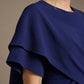 Cypress Asymmetric Cape Detail Pencil Dress