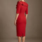 Caister Statement Frill Tie Pencil Dress