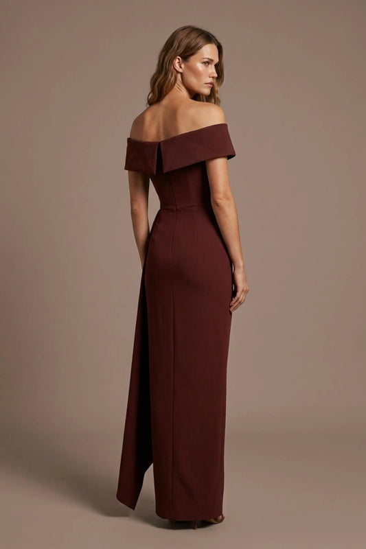Othello Off-The-Shoulder Drape Maxi Dress
