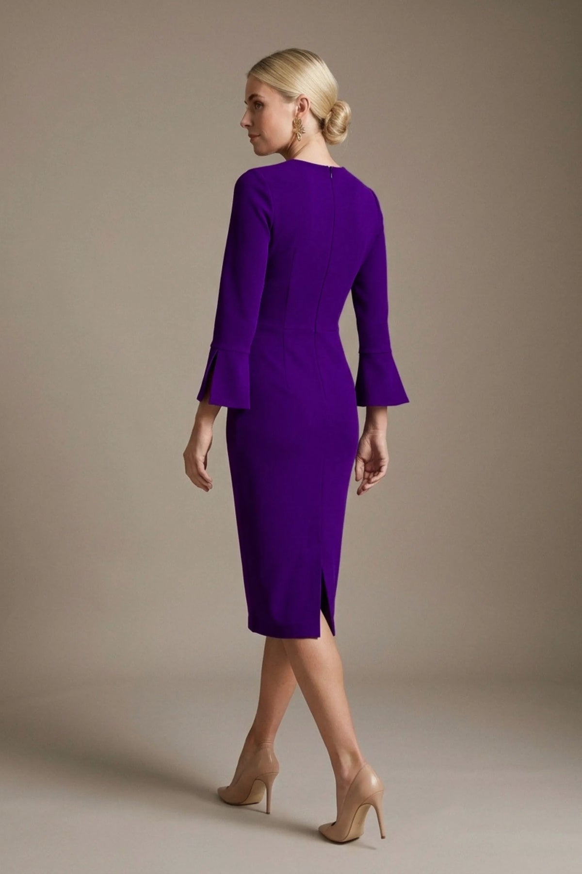 Muirfield Gathered Keyhole Pencil Dress – Diva Catwalk, image 15