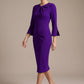 Muirfield Gathered Keyhole Pencil Dress