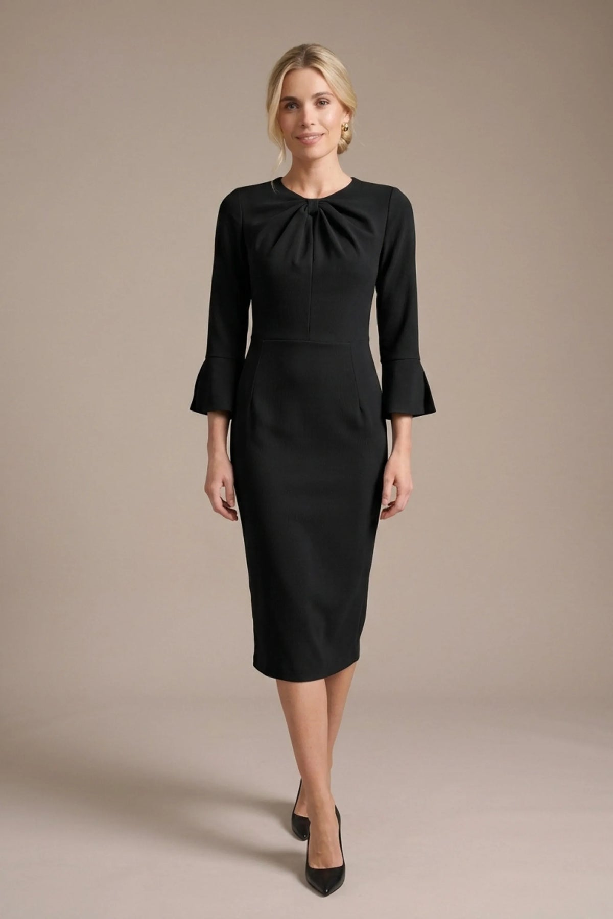 Muirfield Gathered Keyhole Pencil Dress – Diva Catwalk, image 17
