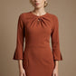 Muirfield Gathered Keyhole Pencil Dress